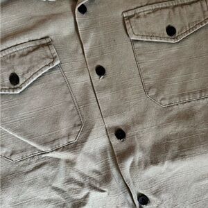 One Teaspoon Olive Button-Up Shirt